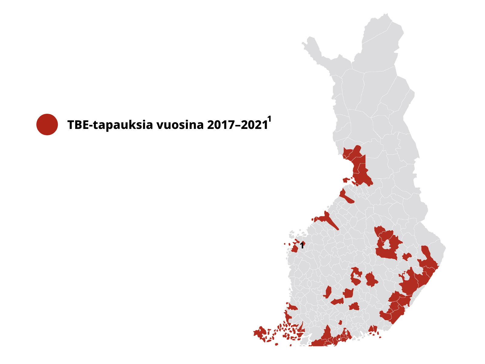 TBE-tapaukset – Suomi.